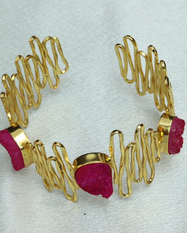 Waves Handcuff 18K Gold Plated