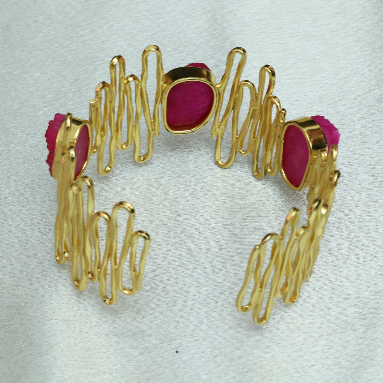 Waves Handcuff 18K Gold Plated