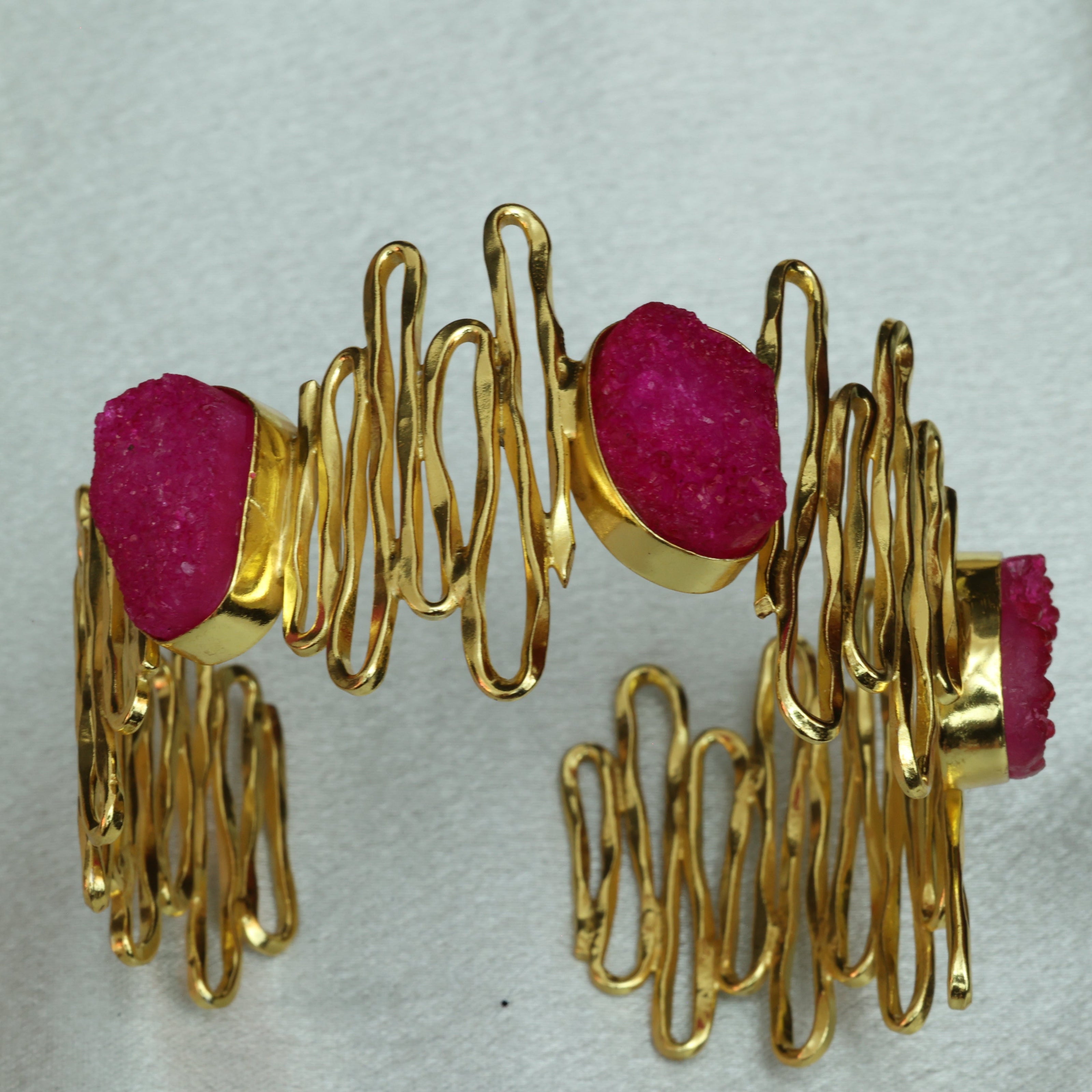 Waves Handcuff 18K Gold Plated