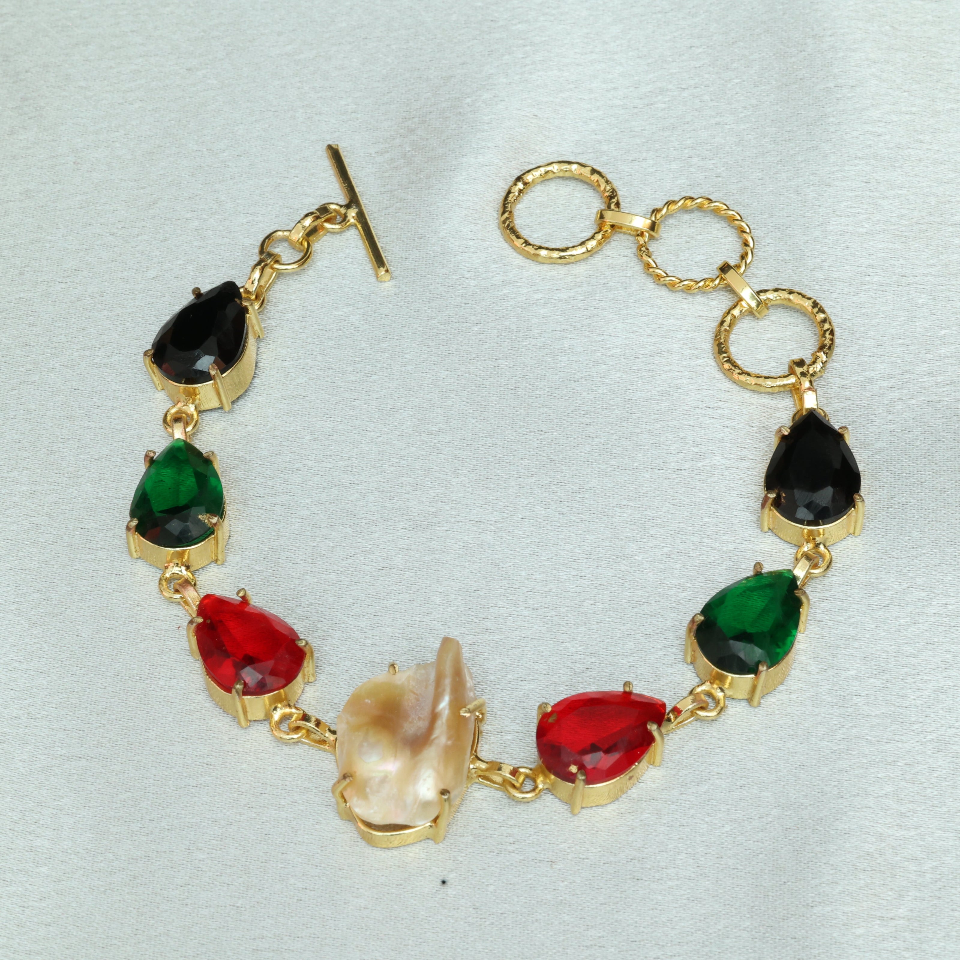 Ethereal Cascade Multicoloured Bracelet