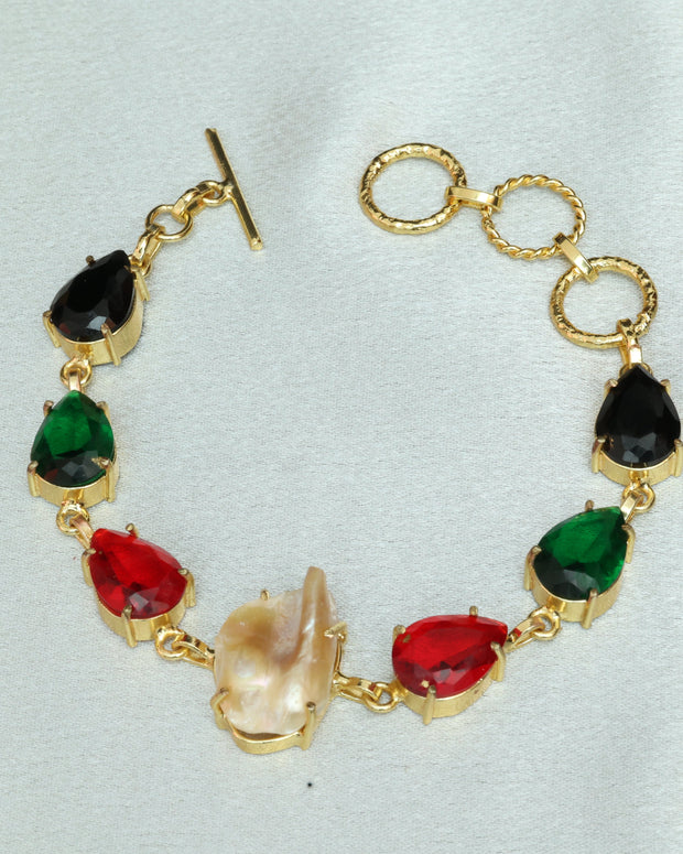 Ethereal Cascade Multicoloured Bracelet