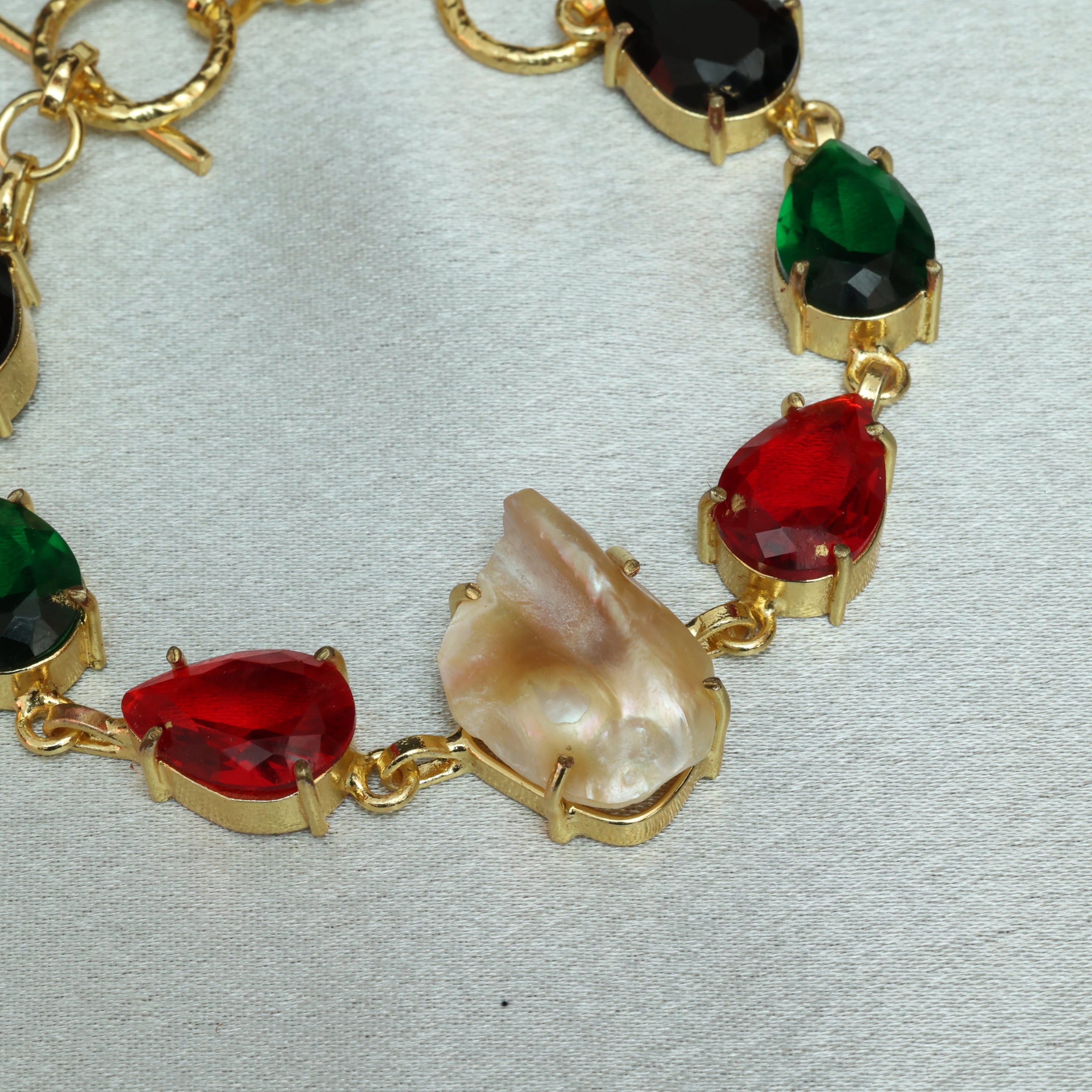 Ethereal Cascade Multicoloured Bracelet