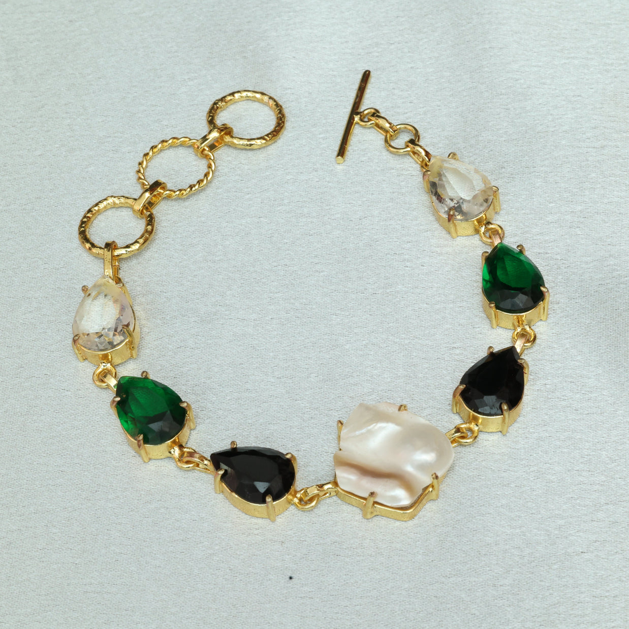 Ethereal Cascade Multicoloured Bracelet