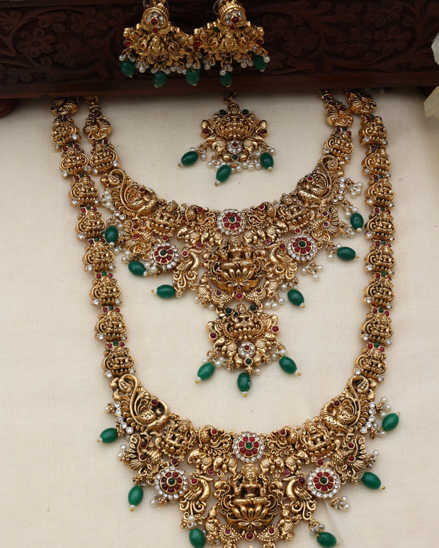 Nagas lakshmi emerald bridalset-(BR-020)