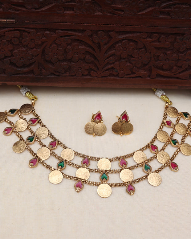 3 layer coin choker set