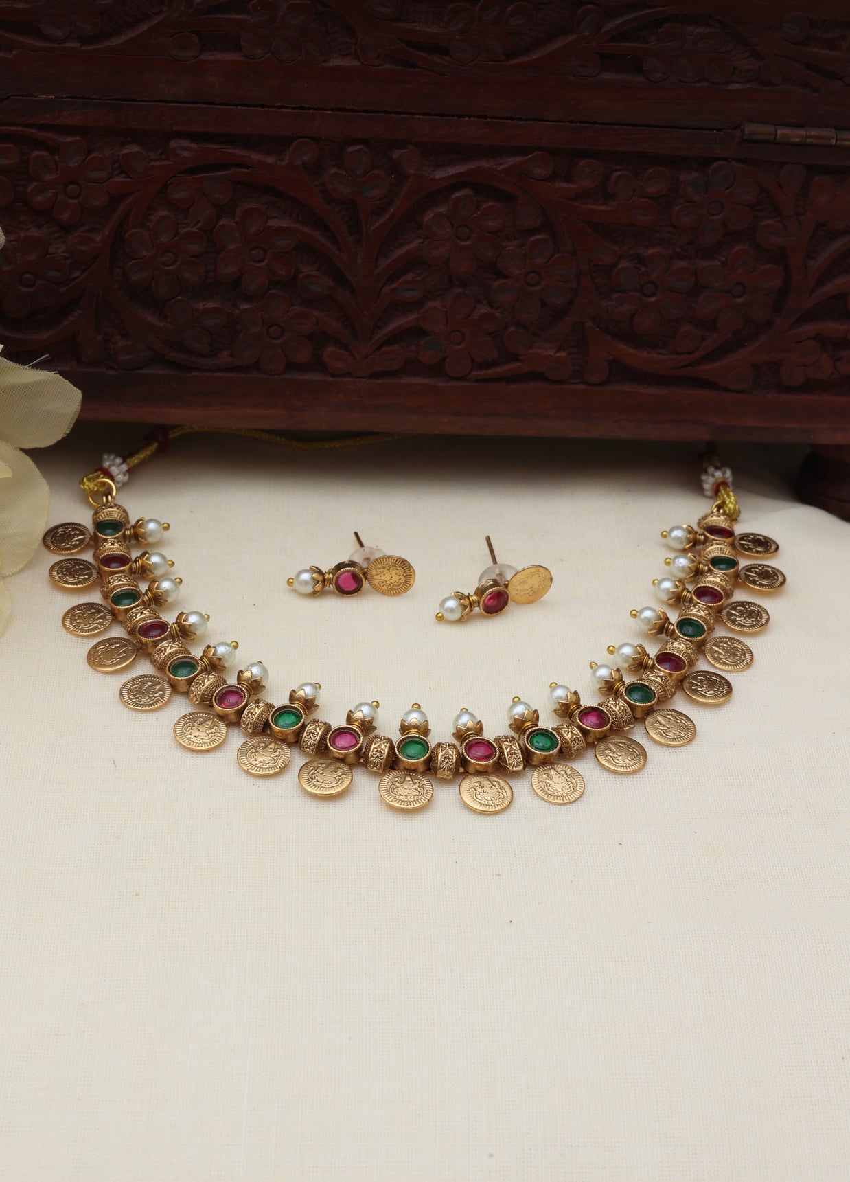 Devi kaasu necklace set