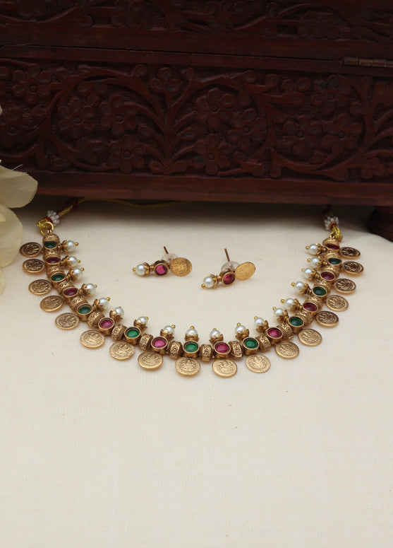 Devi kaasu necklace set
