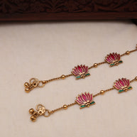 Lotus flower anklet