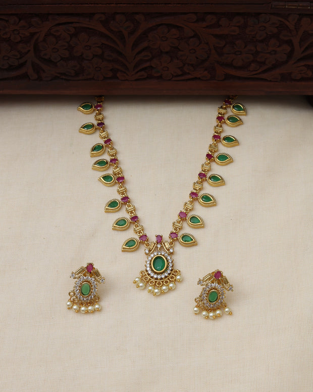 Palakka necklace set - (JS 0235)