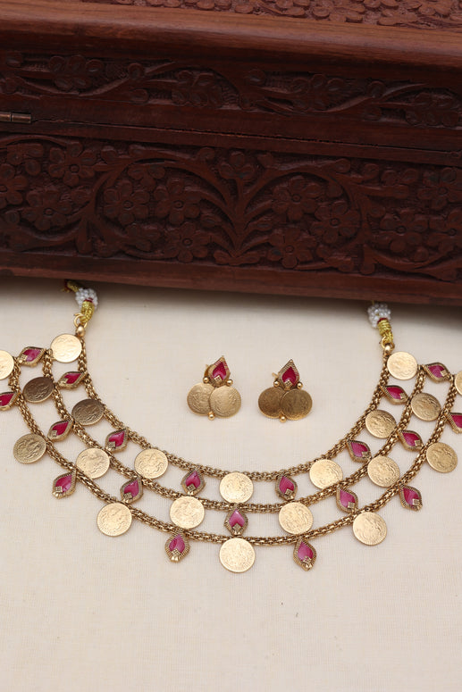 3 layer coin choker set