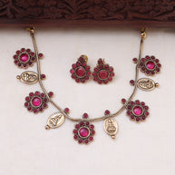 Multi pendant necklace set