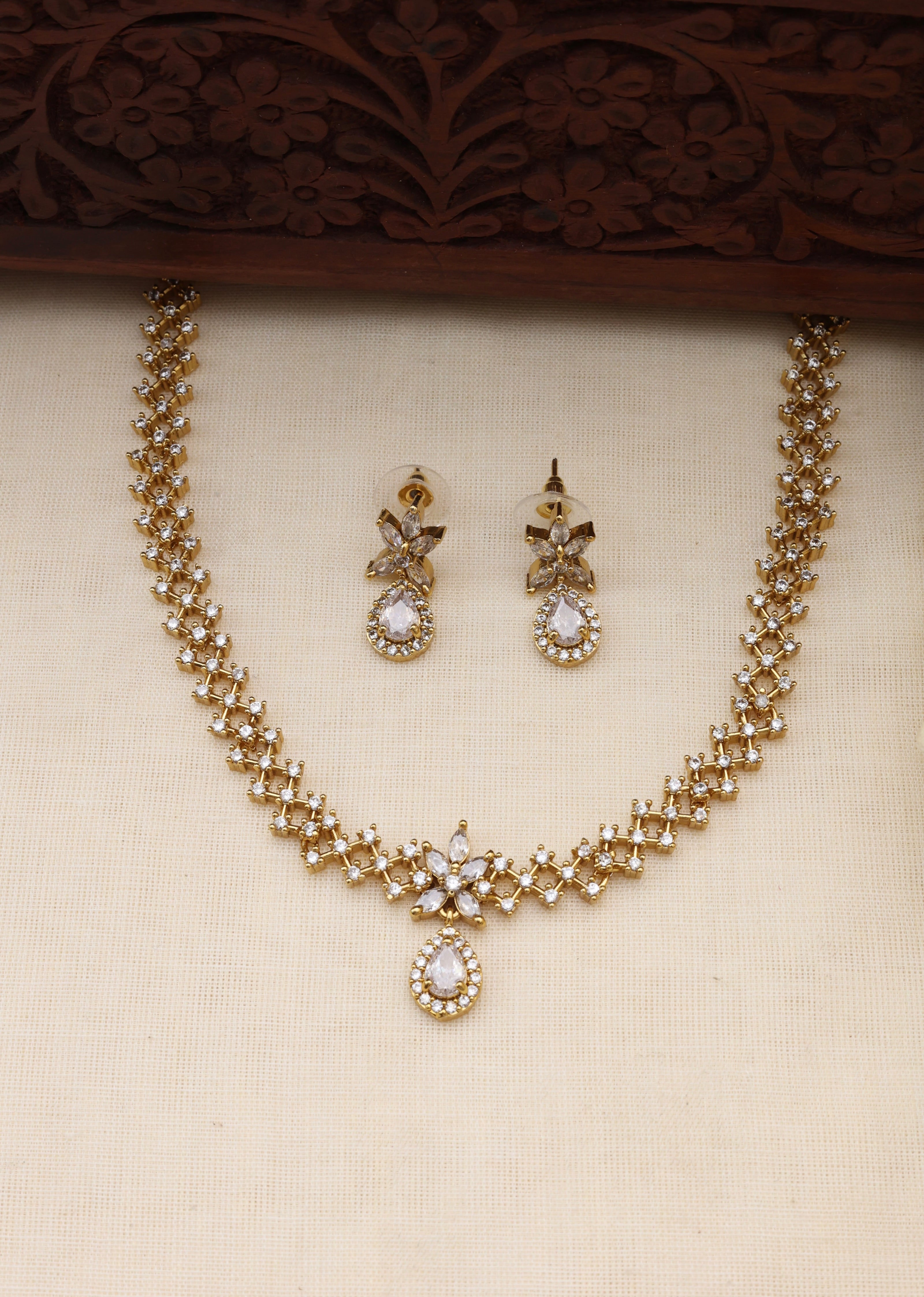 Dimple AD necklace set-JS 0273