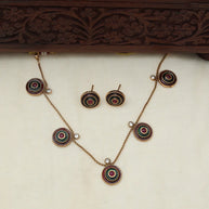 Halo necklace set-JS 062