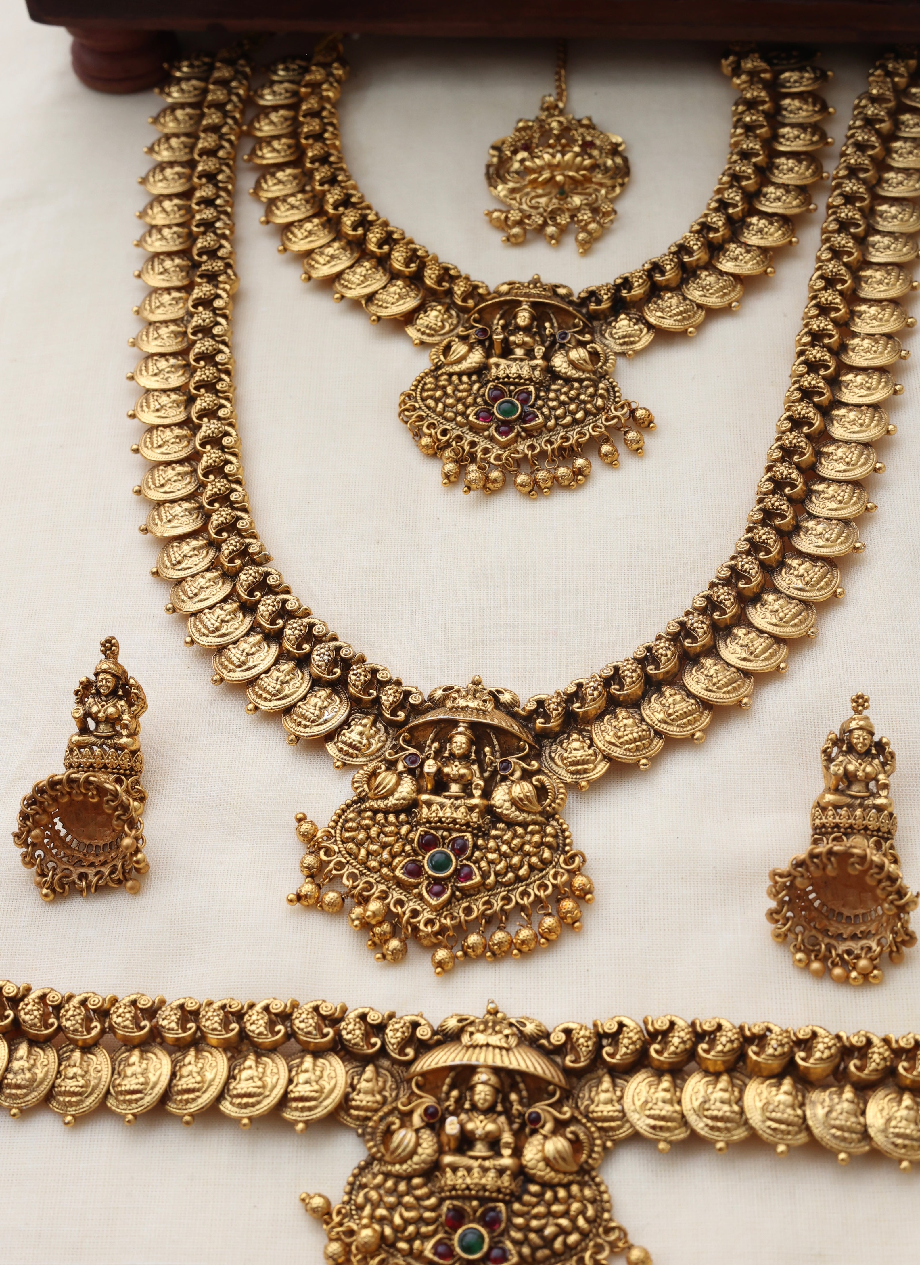 Lakshmi coin bridalset