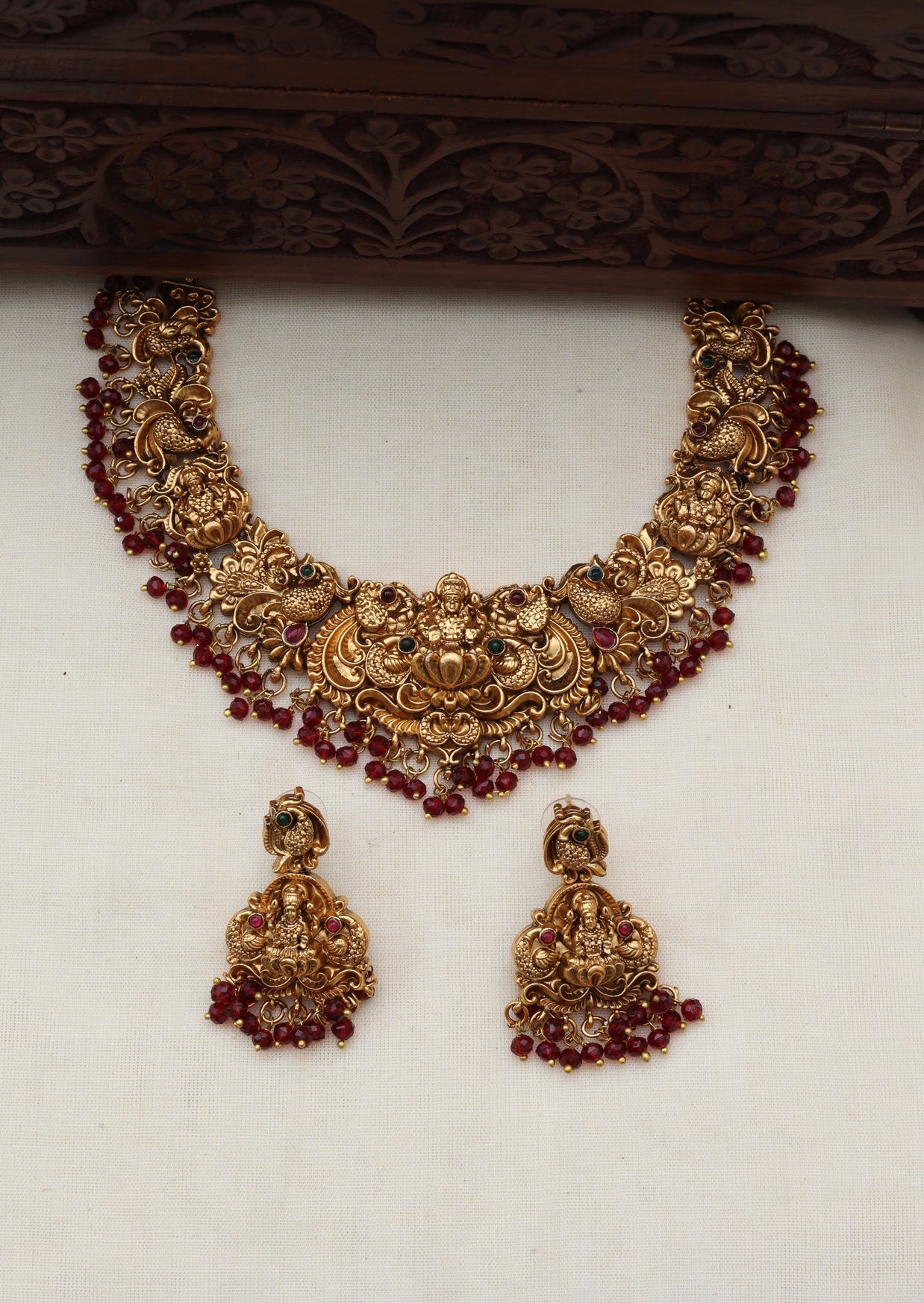 Sindhoor necklace set - (JS 0258)