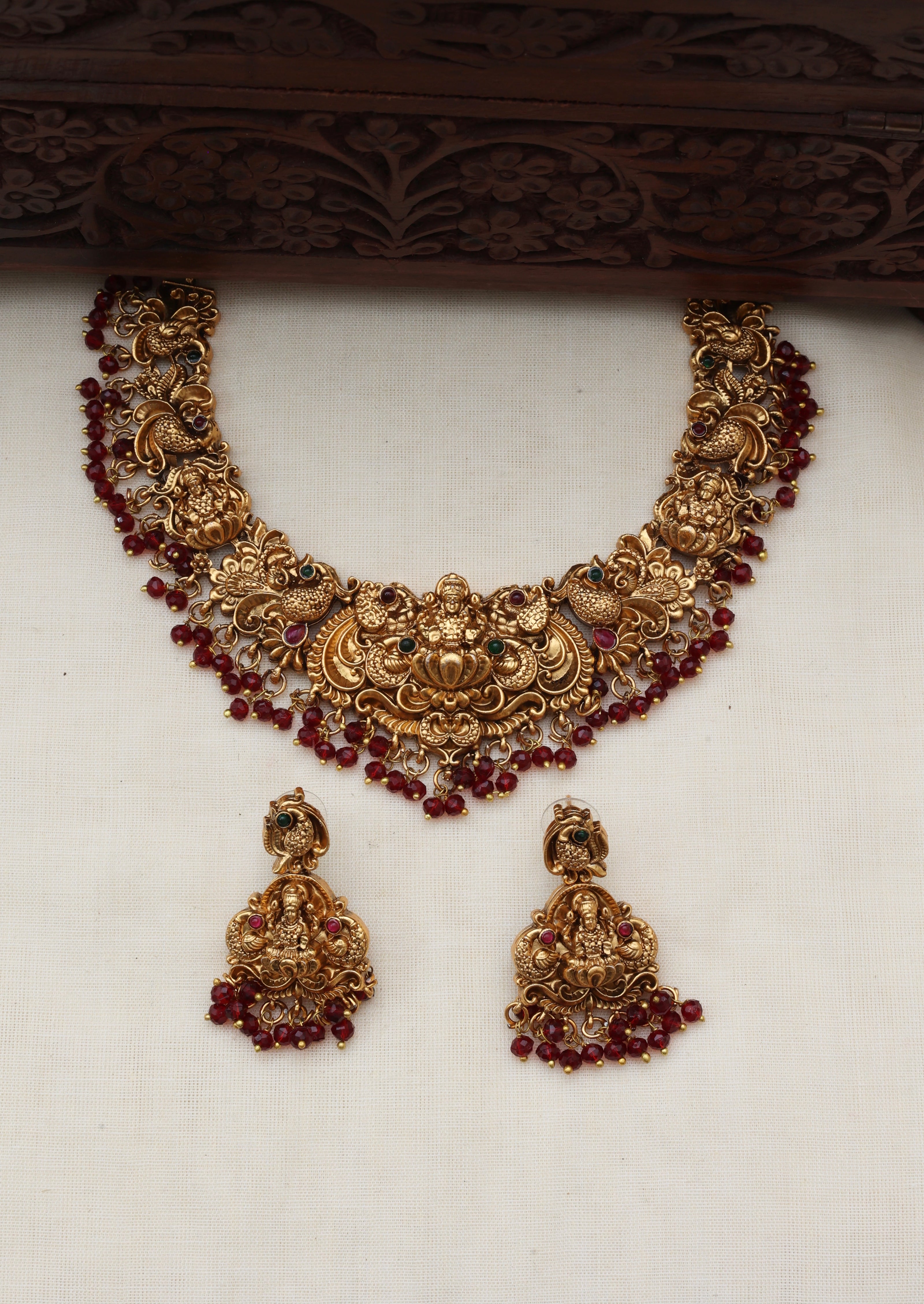 Sindhoor necklace set - (JS 0258)