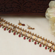 Divine Lakshmi coin choker set