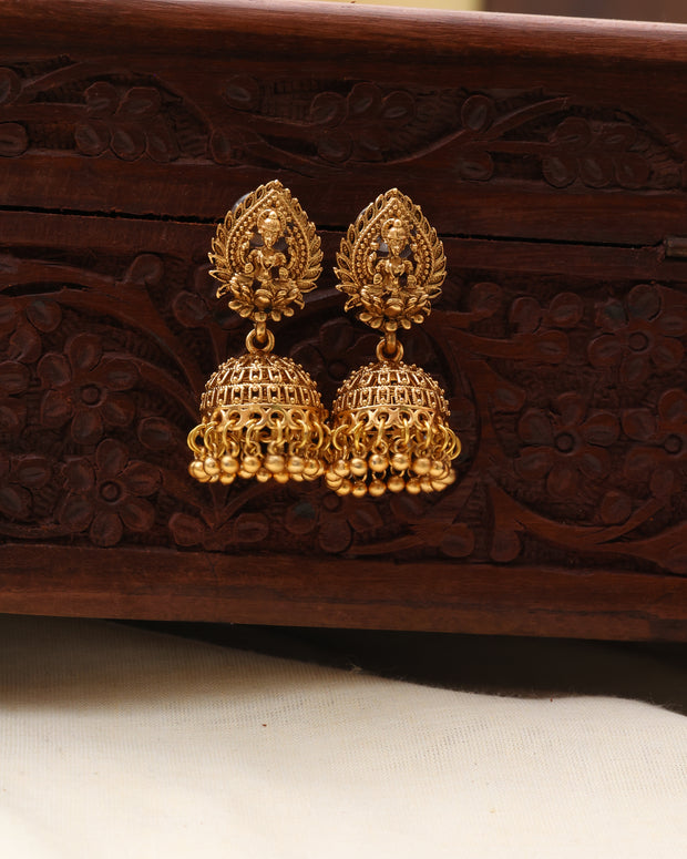 Golden jhumkas