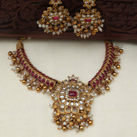 Ruby Glow necklace set