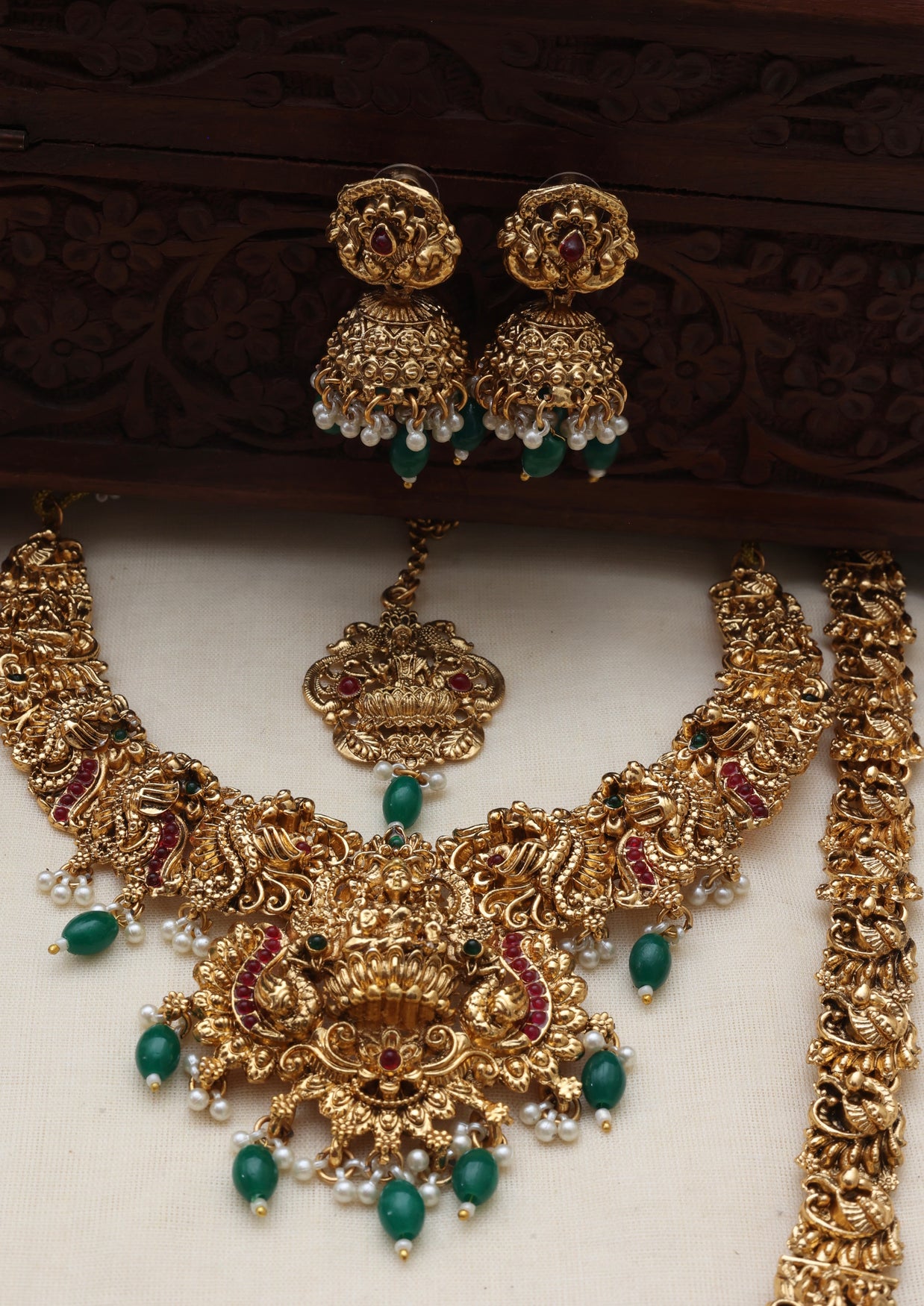 Anushka Emerald bridalset-(BS-022)