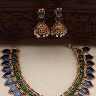 Neela nagapadam necklace set - (JS 0253)