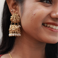 Divine Temple jhumkas