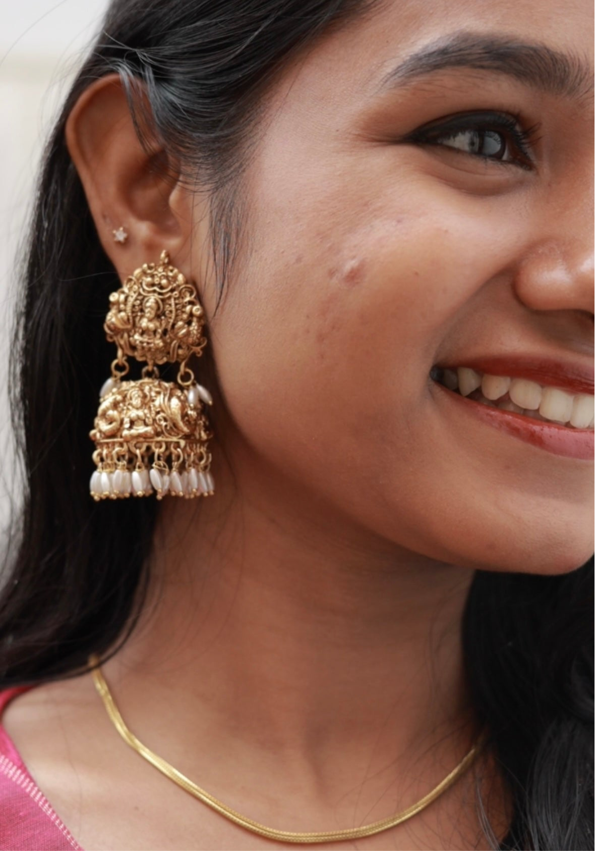 Divine Temple jhumkas