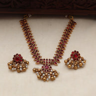 Haritha necklace set Ruby-(JS 0266)