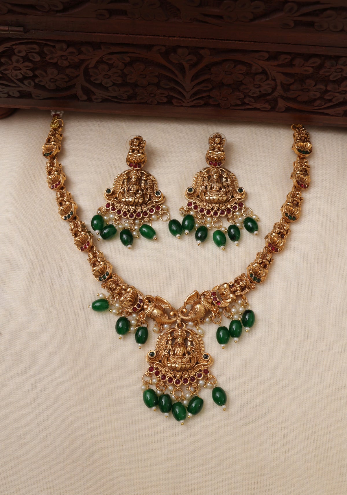 Haathi necklace set-JS 0255