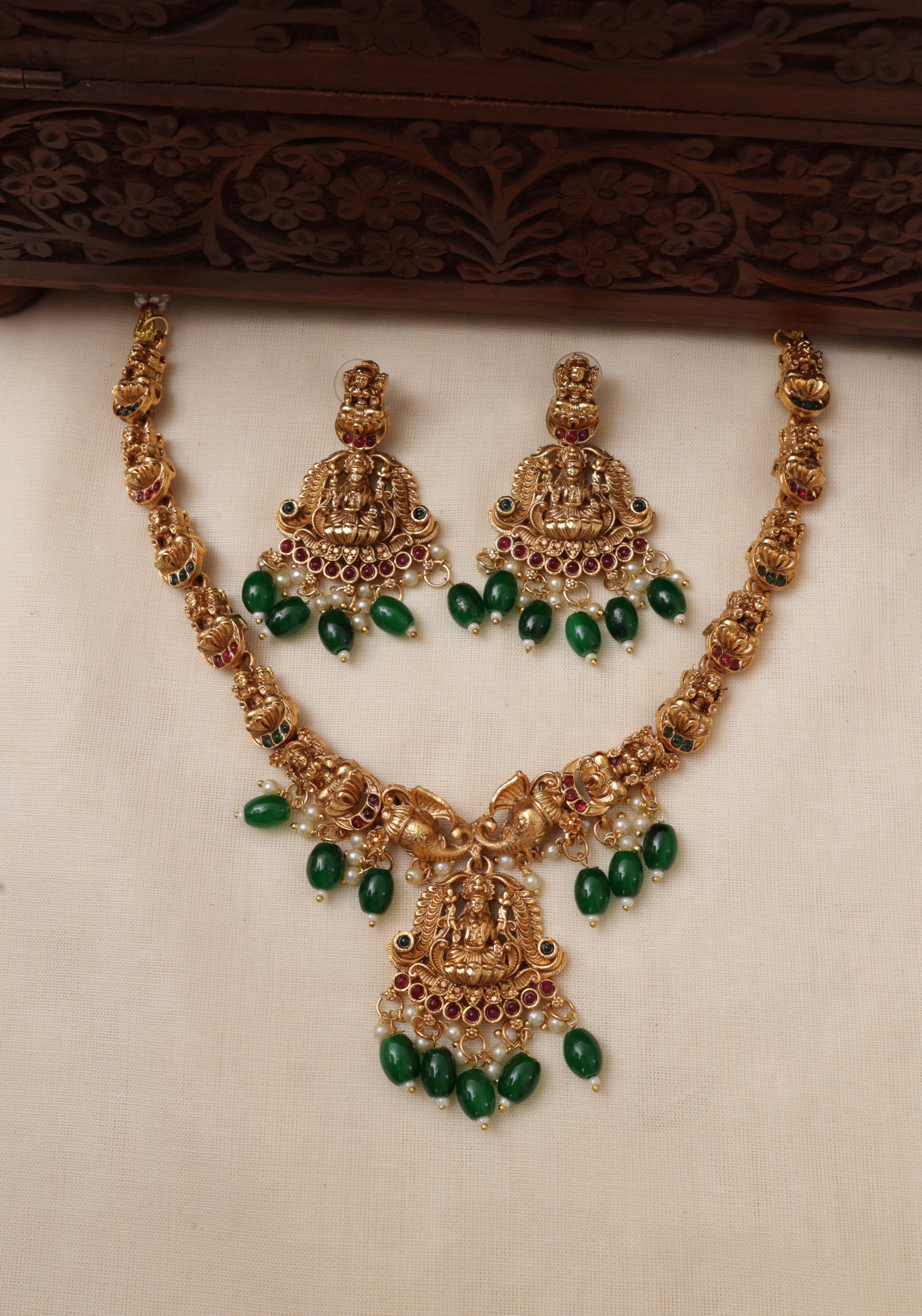 Haathi necklace set-JS 0255