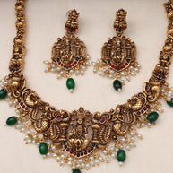Nagas mohini necklace set Green-JS 0111