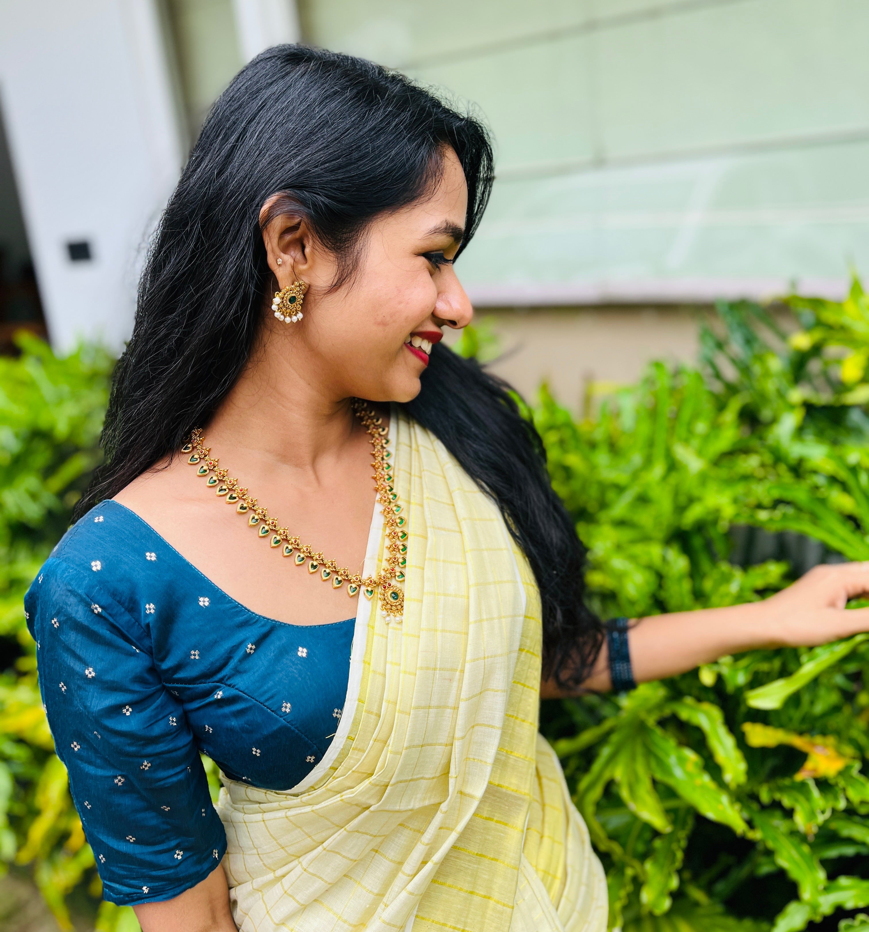 Traditional palakka necklace set