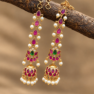 Chaandh jhumkas with maatal
