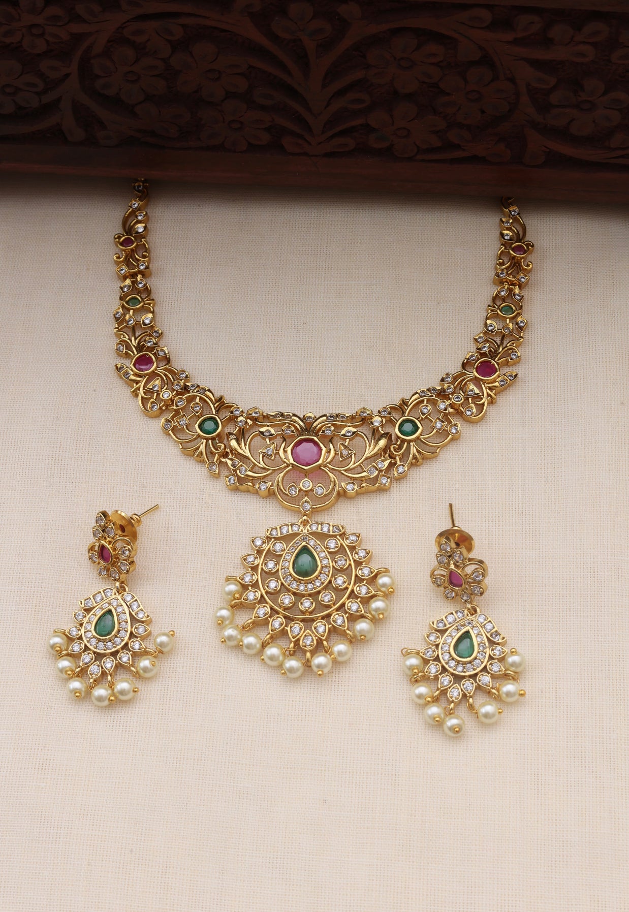 Sneha AD necklace set -JS 0136