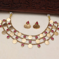3 layer coin choker set