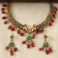 Gaja necklace set-(JS 0270)