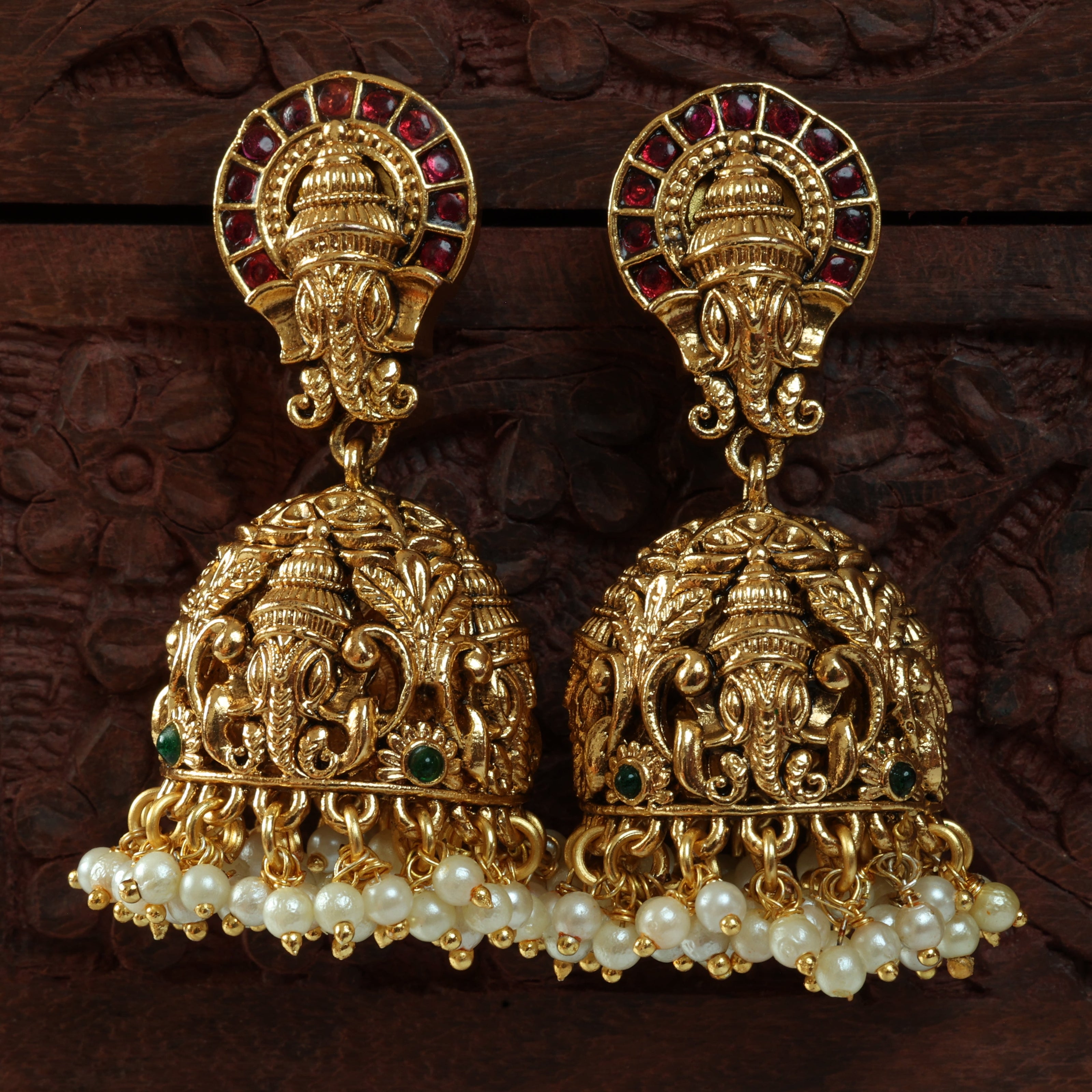 Ganapathy Antique Jhumkas