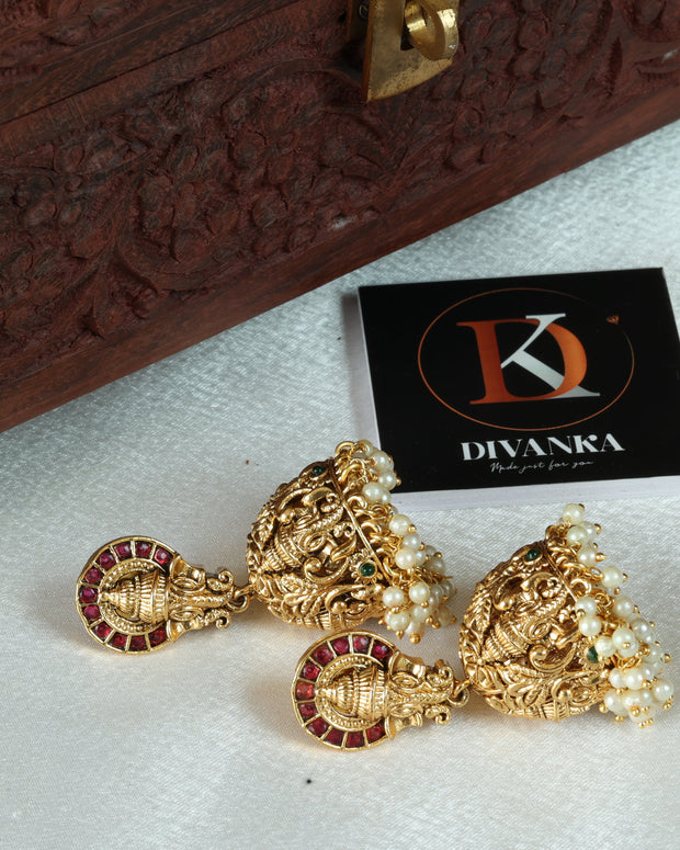 Ganapathy Antique Jhumkas