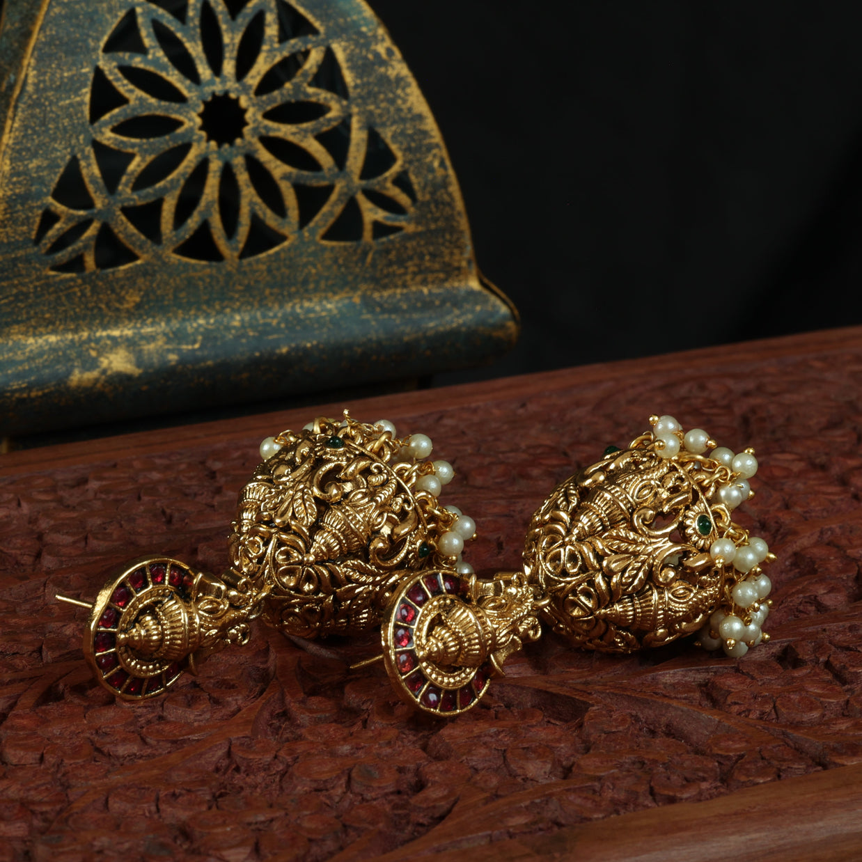 Ganapathy Antique Jhumkas