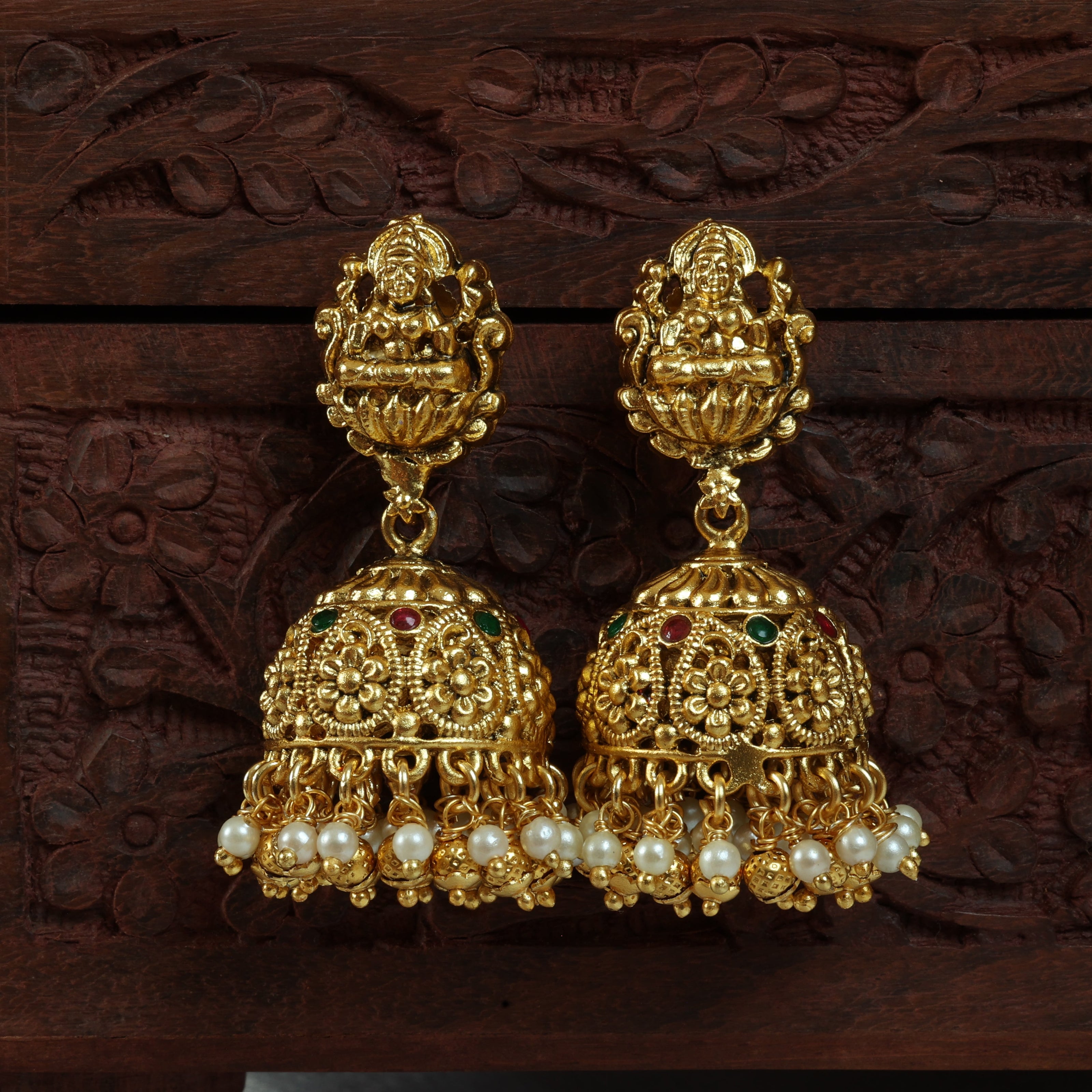 Saraswathy Antique Jhumkas