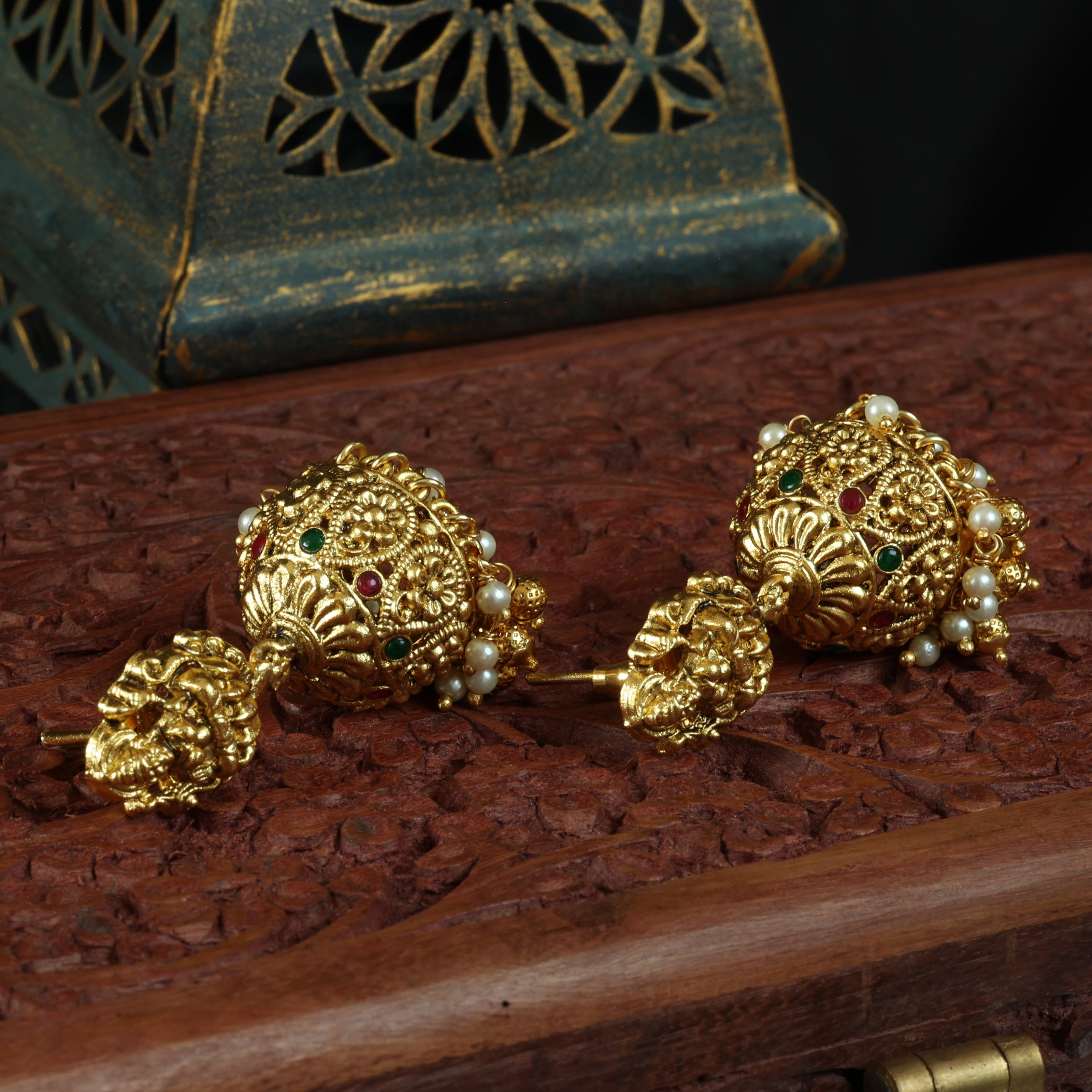 Saraswathy Antique Jhumkas