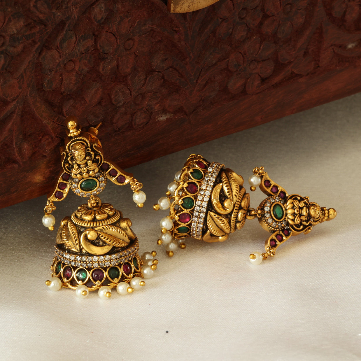 Antique Goddess Jhumkas