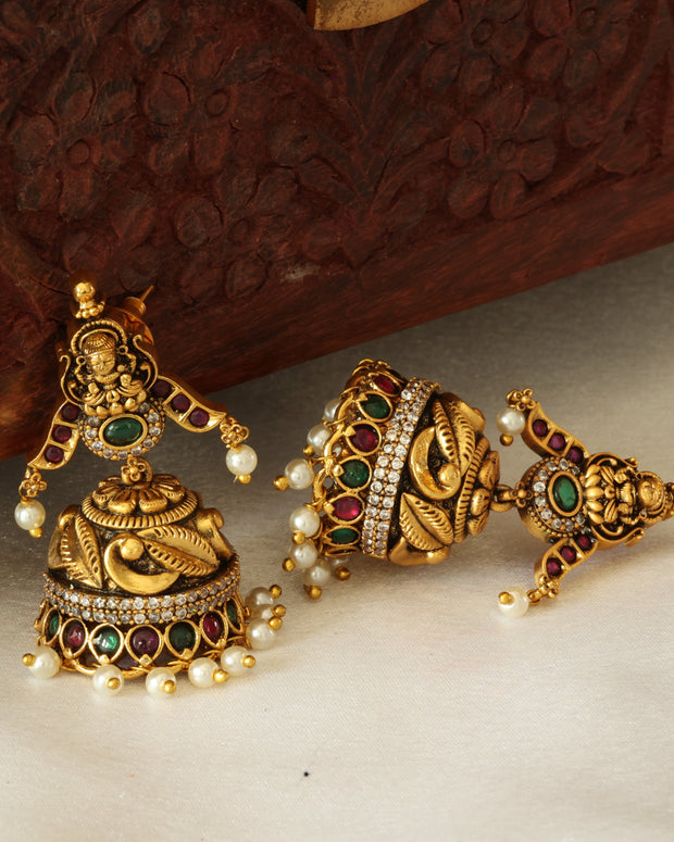 Antique Goddess Jhumkas