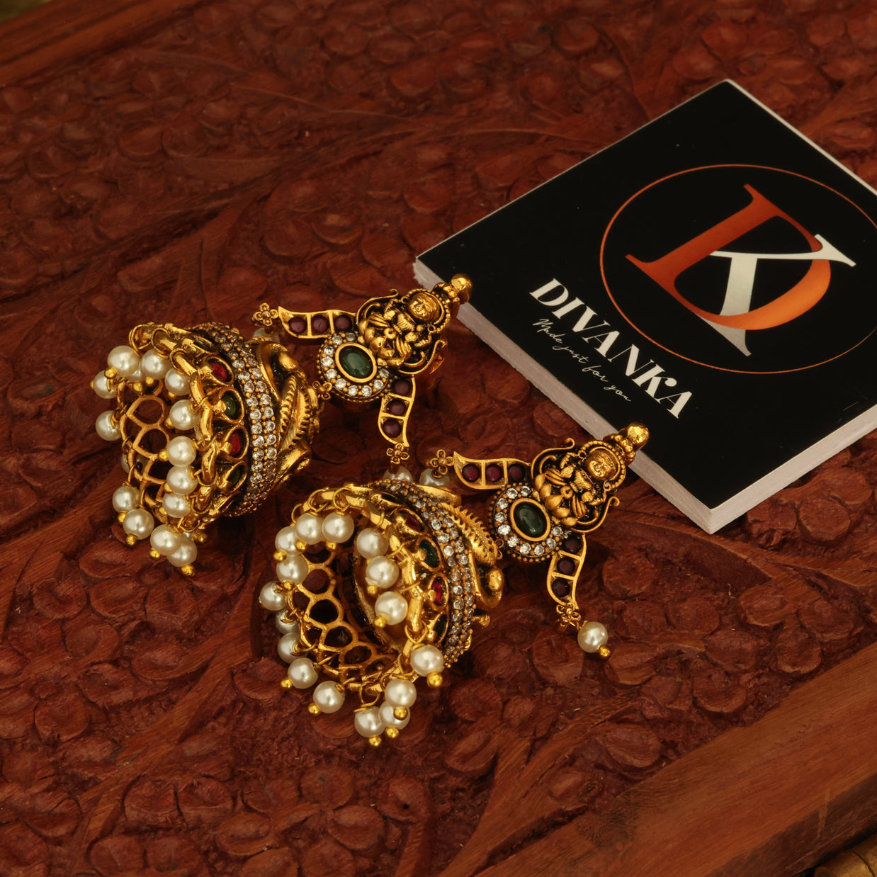 Antique Goddess Jhumkas