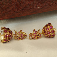Royal Ruby Jhumkas