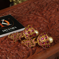 Royal Ruby Jhumkas