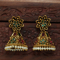 Antique Flower Jhumkas
