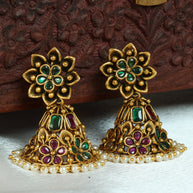 Antique Flower Jhumkas