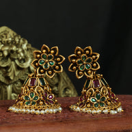 Antique Flower Jhumkas