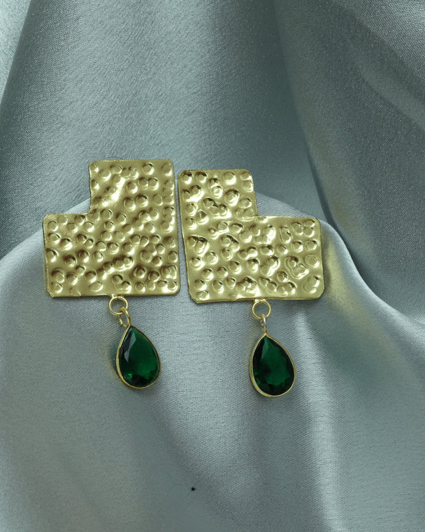 Radiant Earth Earrings 18K Gold Plated